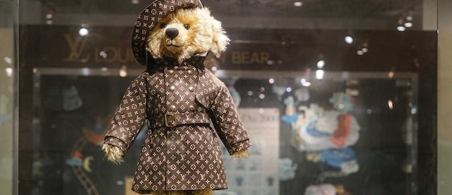 Bear Essentials - STEIFF LOUIS VUITTON TEDDY BEAR: $2.1