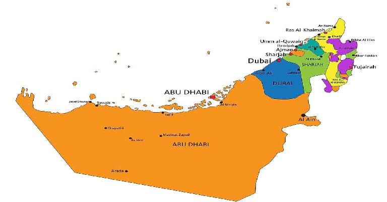 UAE Map