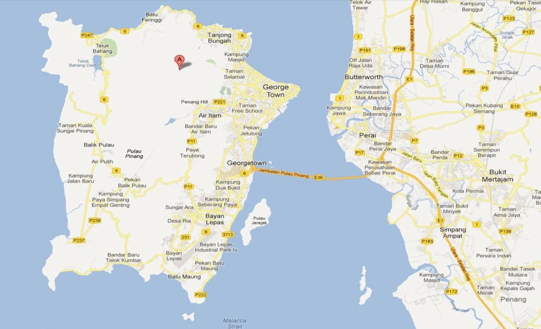 Geography in Penang Island