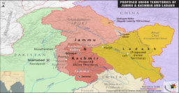 Jammu - Kashmir And Ladakh Map