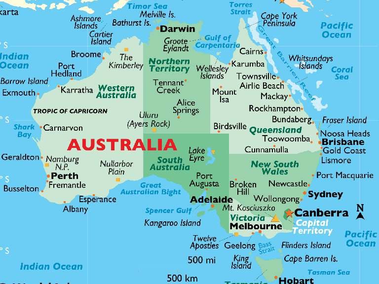 Geography in Australia