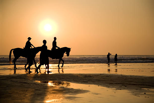 Horse Riding On The Beach - 1
