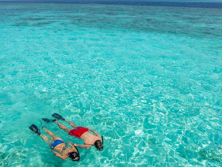 Snorkeling in the Maldives